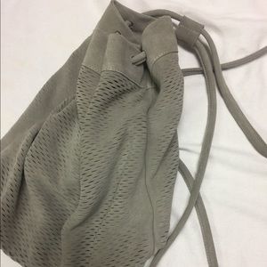 Monserat De Lucca Perforated Suede Backpack